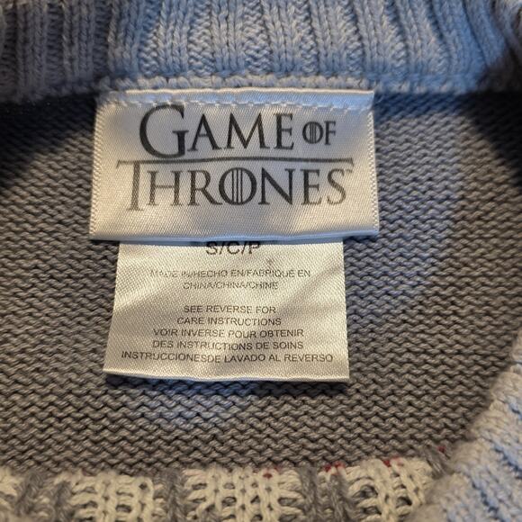 Game of Thrones Sweater Womens Small Winter Is Here Pullover GOT - Picture 6 of 8